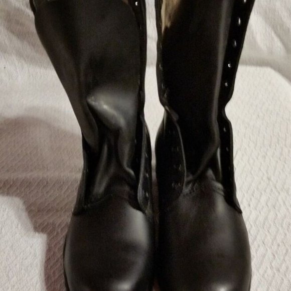 NEW US MILITARY RO-SEARCH BLACK POLISHED LEATHER COMBAT BOOTS ALL SIZES main image 4